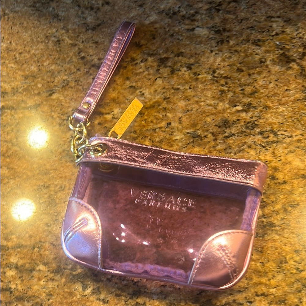 Versace Shiny Lavender Wristlet